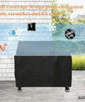 Heavy Duty Waterproof Pellet Grill Cover For Backyard Beast 1200 And RT 1000 Wood Pellet Grills Fade Resistant Outdoor Shield