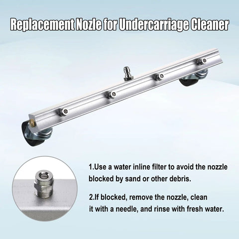 Pro Grade Universal Pressure Washer Replacement Nozzle Kit For Undercarriage Cleaners And Surface Cleaners, 40 Degree Tips