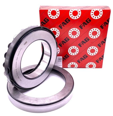 Heavy Duty 29322 Spherical Roller Thrust Bearing 110 X 190 X 48 MM Made In Germany with FAG packaging visible.