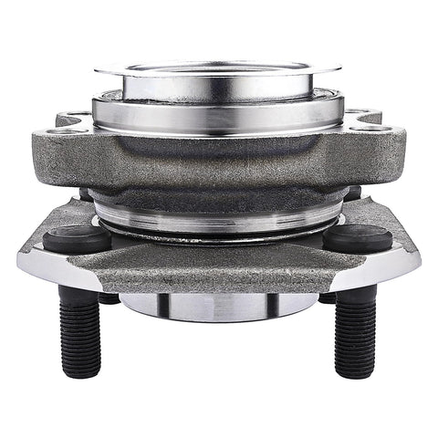 Front view of Front Wheel Bearing And Hub Assembly Pair For 2007 2012 Nissan Sentra 2.0L Direct Fit OEM Grade Hub And Bearing Kit