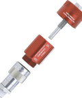 CT-604 High Flow Coupler Bleed Tool For Safe Pressure Relief, showing two-piece design and connections, rated to 10,000 psi.