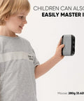 Badass Precision Handheld 3D Scanner With Smart Blue Light Sensors For Killer 3D Printing Models Using Frictionless Cleanup Plus Deep Scan Reach And Seamless Windows Mac Setup held by child