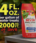 Garden Insect Killer Concentrate 32 Oz Easy To Use Mix With Water And Spray Kills 500 Plus Pests Without Hurting Plants Lasts Up To Three Months Safe For Flowers And Veggies Perfect For Early Infestation Control bottle on table