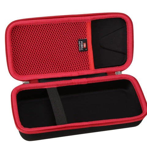 Heavy Duty Eva Carrying Case For Fluke 323 324 325 301D 302 303 305 902 FC Clamp Meter Multimeter, red mesh interior.
