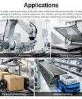 Automation and packaging machinery applications using Bombproof Pneumatic Air Cylinder Featuring 4 Inch Bore And 13.78 Inch Stroke.