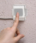 Rugged Protective Switch Guard Button Cover For Electronics Ultra Smooth Push UV Resistant Plastic Shield Dustproof Panel Cap Built Tough For Control Boxes And Harsh Environments clear plastic wall-mounted button cover being pressed