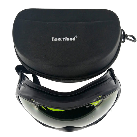 Heavy Duty Laser Safety Glasses With OD5 Multi Wave Protection For Cutting Engraving And Welding in protective case.