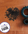 Self Tapping Screws For Carbon Steel 450 Piece Assortment Kit With Cross Head For Diy Projects Includes Storage Box display