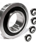 Heavy Duty Wheel Bushing To Bearing Conversion Kit For Large And Compact Lawn Tractors featuring precision machined steel bearings.