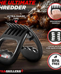 Heavy Duty Meat Shredder Claws For Grilling Bear Claws Puller displayed with strong ergonomic handles and ultra-sharp tips