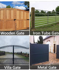 Six Inch Heavy Duty Gate Wheels Serving As A Badass Rolling Rig With Built Spring Suspension For Slick Glide On Wood Or Metal Fences Tackles Rough Yards Without Dragging Damage