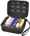 Slick Heavy Duty Foam Carry Case For Forty Four Usb Sticks And Nine Sd Cards open with colorful USB sticks and SD cards inside.