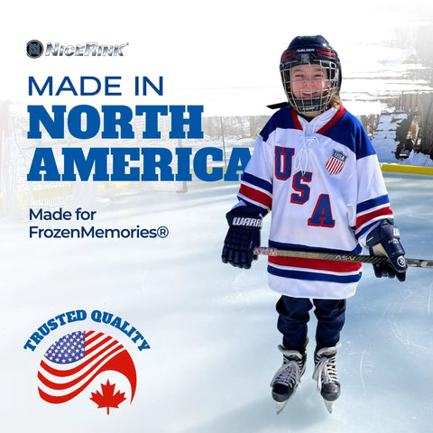 Top Notch Backyard Ice Rink Kit 20 By 40 Set, DIY Home Hockey And Ice Skating Rink With 18 Inch Boards, Brackets, Liner And Accessories, Essentials Package Ready To Install For Your Family Backyard