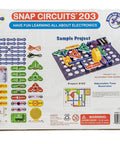 Packaging of Electronics Exploration Kit With Over 200 STEM Projects showcasing snap modules and colorful manual