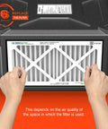 Hands installing 3 Pack MERV 11 Replacement Filter For DecDust 780 And 780IG dust collector.