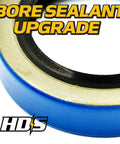 Bore sealant upgrade from Badass Deck Spindle Bearing Rebuild Kit Featuring C3 High-Speed Bearings for mowers.