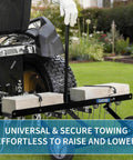Tow Behind Lawn Dethatcher For Tractors With 24 Spring Steel Tines attached to tractor for yard cleanup