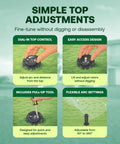 Diagram showing Rotor Bundle With Nozzle Tree And Screwdriver Tool For Easy Irrigation Setup No Dig Inlet Three Quarter Inch Sprinkler System