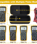Rugged Hard Case For Fluke 117 116 115 114 113 Digital Multimeters Waterproof Dustproof Shockproof with foam insert.