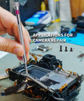 M1.2 M1.4 M2 Laptop Screws Small Micro Tiny Fasteners For Electronics Computer Repairs in use for camera repair application.