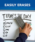 Fresh Top Shelf Dry Erase Markers With Low Odor Slick Smooth Glide Formula, Badass Durable Chisel Tips, Hella Vibrant Clean Erasable Whiteboard Pens, 12 Count Supply Stack used on whiteboard.