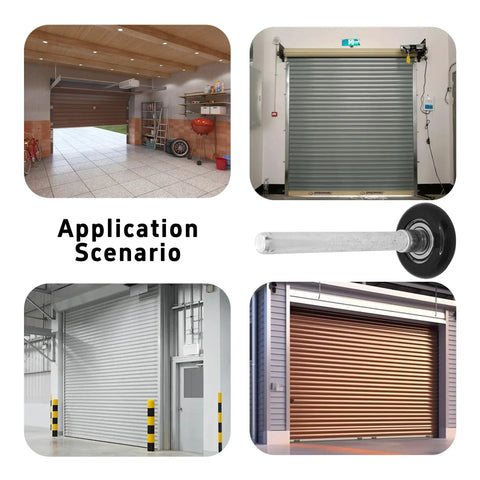 Application scenarios displaying Two Pack Heavy Duty Nylon Garage Door Rollers With Dead Silent Bearing Construction And Rock Smooth Glide Action For No Sweat Track Replacement Jobs In Black.