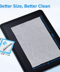 Streak Free Crystal Clear Electronic Wipes For Screens Pre Moistened Screen Cleaner Wipes For Phone Laptop Monitor Car Screen And Glasses Non Scratch Formula 240 Count No Fuss package and size display