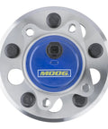 Upgraded Front Wheel Bearing And Hub Assembly For Lexus ES350 And ES300H, round steel unit with blue logo and black elements.