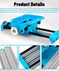 XY Axis Slide Vise Pro Grade Cross Worktable Clamp for Milling And Drilling Machines BG-6880, aluminum alloy close-up