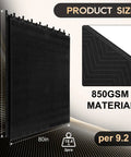 Heavy Duty Sound Dampening Acoustic Blankets 2 Pack 96 X 80 Inches 850 Gsm Solid Build Game Changer No Fluff Echo Control for Podcast Studio showing grommeted mount