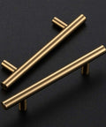 Top Shelf Champagne Bronze Kitchen Cabinet Handles Three Quarter Inch Center Six Inch Long Five Pack Heavy Duty Stainless Steel Drawer Pulls, sleek design.