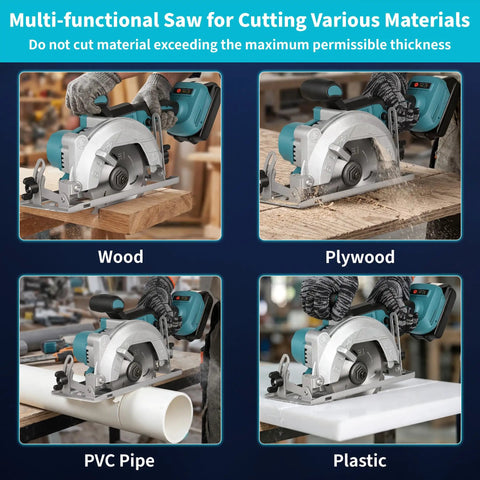 Badass Cordless Mini Circular Saw Drops Right Into Your Makita 18v Setup And Shreds Wood Fast On The Job Site Without Any Hassle cutting wood, plywood, PVC pipe, and plastic.