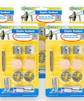 Quick Connect Stair Handrail Post To Post Connector With Gear Driven Mechanism For No Sweat Newel Post Hookup Clean Cut Hardware Fix Game Changing Diy Project, six kits displayed.