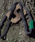 Round Sling Rigging Set Two Pack 5300 Lb Polyester Slings For Aerial Hoop Aerial Silks Yoga Hammock And Tree Limb Or Beam Suspension 1 Meter Length Pro Grade wrapped around tree with wooden block