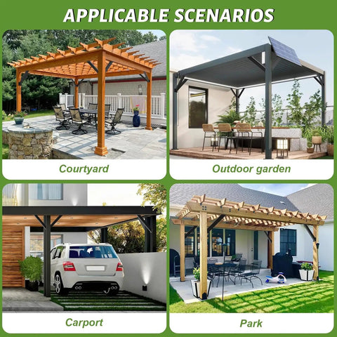 45 Degree Angle Pergola Corner Braces Inside Joint Heavy Duty Connector Bracket Kit For Outdoor Roof Riser Beams All Weather Ready Ideal For Gazebos Treehouses Cabins And Patios Set Of Eight