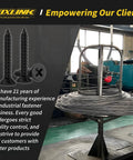 FixLink brand factory with machinery and One Inch Wood Screws 130 Piece Set Self Tapping Flat Head Phillips Black Carbon Steel.
