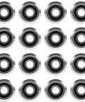 16 Pack Rm2 2Rs Three Eighths Inch Double Rubber Sealed Mini Ball Bearings With Precision V Groove Pregreased.