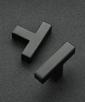 10 Pack Black Square Bar Cabinet Knobs 2 Inch Matte Black Square Cabinet Pulls With Single Hole Design Durable Stainless Steel