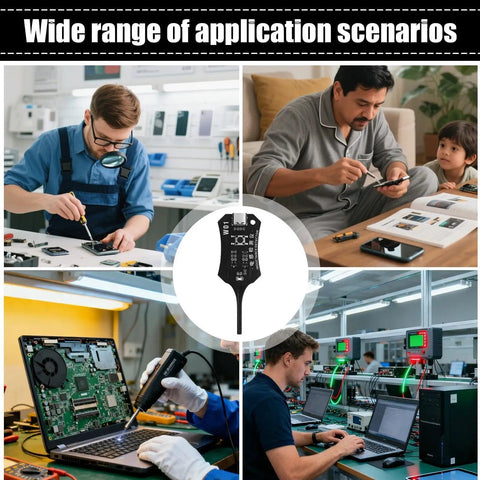 Portable Inductor Tester For Circuit Boards Quick Fault Check Tool used in electronics repair and diagnostics on site