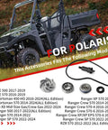 Top Shelf Badass High Performance Water Pump Impeller and Shaft Assembly with Bearing Seal Kit Replacement for UTV view with parts for Polaris models.