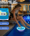 Rechargeable Pool Fountain With Light Powerhouse 8000mAh Battery Long Run Time Large Floating Pool Fountain For Above Ground