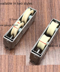 Buttery Smooth Double Wheel Window Roller 802 Style Stainless Steel Frame with Adjustable Nylon Bearing System for Sliding Aluminum Doors and Windows Narrow Gauge Track Heavy Duty Replacement Fix showing narrow and wide rail options.