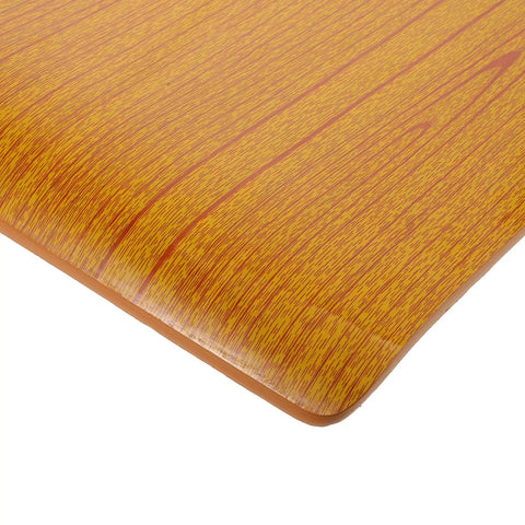 Built Different Orange Wood Stool Seat Repair Board Heavy Duty Chair Replacement Panel close-up of texture and color