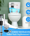 Turn Around Your Leaky Tank Fast With This 3 Inch Adjustable Flush Valve Kit Featuring Flapper Fill Valve Front Handle And Tough Gaskets For No Sweat Home Plumbing Fixes, showcasing tank parts.