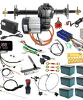 Beefed Up 72V 1500W High Performance Electric Powertrain Kit with Complete Differential Axle Motor and Controller Set components