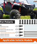 Front Upper A Arm Pivot Bushing Ball Joint Kit For RZR 570 And 800 Series Off Road UTV Upgrade With Beefed Up Joints For Smoother Steering And Long Lasting Durability Fits 2012 2022 RZR 570 And 2008 2014 RZR 800 Models. Polaris RZR suspension kit with 4 ball joints and pivot shafts