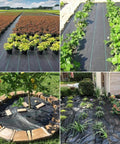 Heavy Duty Weed Barrier Landscape Fabric 6Ft Wide By 50Ft Long, 3.2oz Polypropylene Woven Geotextile Ground Cover For Gardens