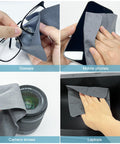 10 Pack Microfiber Cleaning Cloths For Electronics, Camera Lenses, Eyeglasses, Phones And Laptops used on various devices