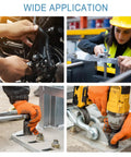 Hands using tools and machinery with Top Shelf M8 Internal Tooth Lock Washers 20 Piece Box 304 Stainless Steel Serrated Star Nut Fasteners.