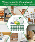24 Pack Peppermint Oil Rodent Repellent Busts Mice Rats Spiders Roaches Squirrels Inside Out, mint scent discs displayed in various home settings.